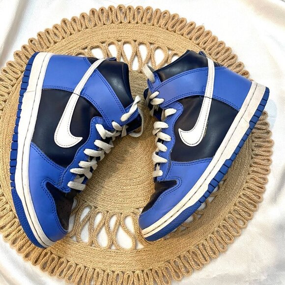Nike Dunk High Obsidian (GS) Blue Sneakers Size 4Y DB2179-400 - Picture 4 of 12
